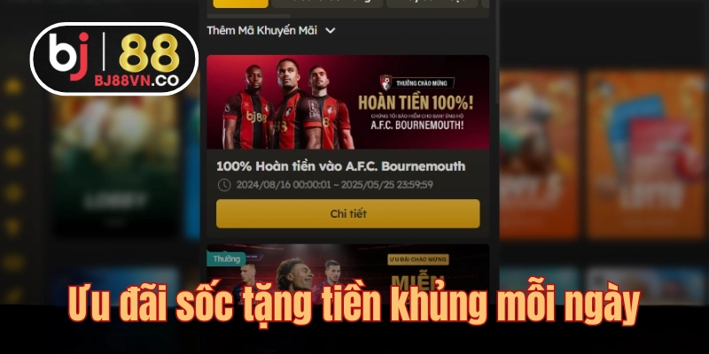 Nhà cái thường xuyên tổ chức sự kiện tặng thưởng